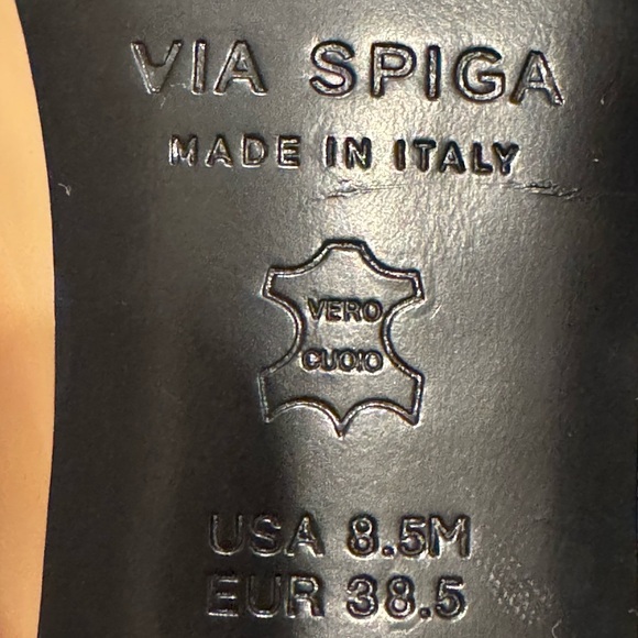 Via Spiga  Leather Made in Italy Jennie Ankle Strap Sandal 8.5/38.5 - Picture 6 of 6